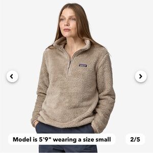 Patagonia grey/brown zip fleece
